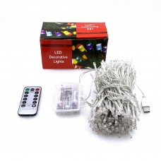 30M LED String Lights Holiday Twinkle Decorative Lights with 8 Flashing Modes Remote Controller